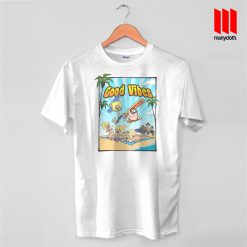 Good Vibes Surfing Party T Shirt is the best and cheap designs clothing for gift