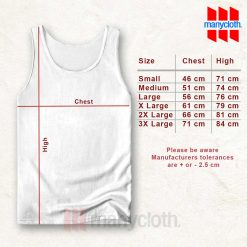 Size Chart TankTop Manycloth