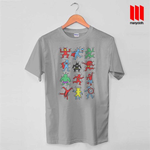 Haring Heroes T Shirt is the best and cheap designs clothing