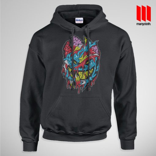 Bloody Brain Monster Hoodie is the best and cheap designs clothing for gift