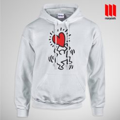 Haring Heart Hoodie is the best and cheap designs clothing for gift