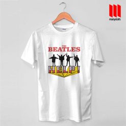 The Beatles Stop Worrying Help Band T Shirt