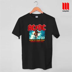 ACDC Blow Up Your Video World Tour 1988 Band T Shirt