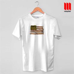 American Flag With Joint T Shirt