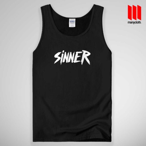 Sinner Quote Band Tank Top Unisex