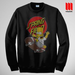 The Simpsons Skateboarding Sweatshirt is the best and cheap designs clothing for gift