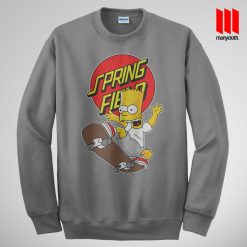 The Simpsons Skateboarding Sweatshirt is the best and cheap designs clothing for gift