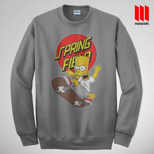 The Simpsons Skateboarding Sweatshirt