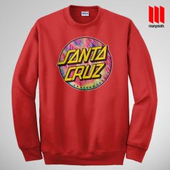 Santacruz Tie Die Style Skateboarding Sweatshirt is the best and cheap designs clothing for gift