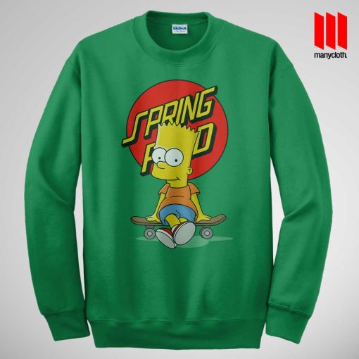 Bart The Springfield Skateboarder Sweatshirt