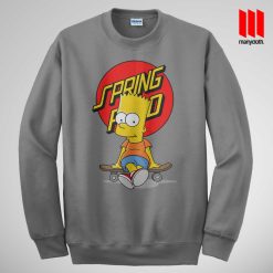 Bart The Springfield Skateboarder Sweatshirt is the best and cheap designs clothing for gift