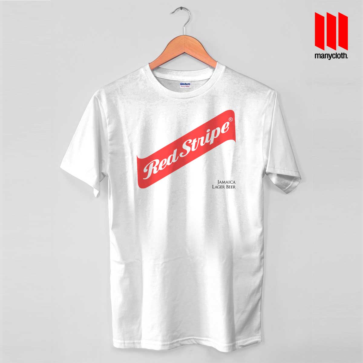 red and black stripe t shirt
