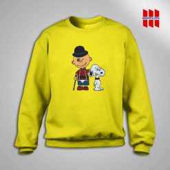 Charlie Brown Clockwork Orange Sweatshirt Yellow Color