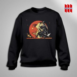 Great Vintage Witch and Moon Halloween Sweatshirt