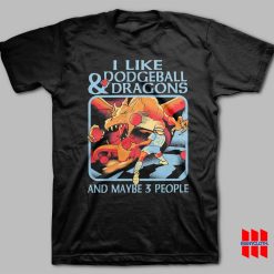 I Like Dodgeball and Dragons and Maybe 3 People T-Shirt