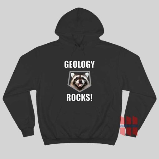 Raccoon Geology Rocks Hoodie