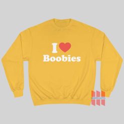 I Love Boobies Sweatshirt I Heart Boobies