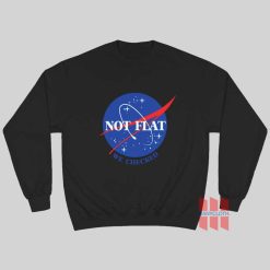 NASA Logo Not Flat We Checked Sweatshirt