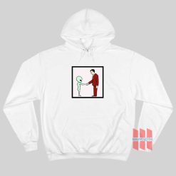 Alien Handshake With Man Hoodie